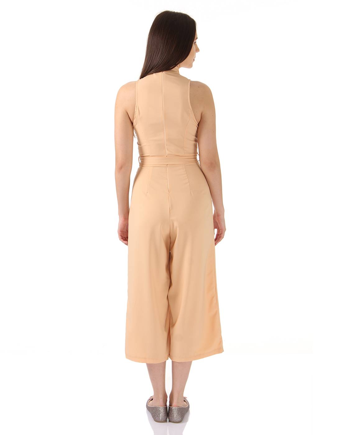 Ax Paris Women Casual Wear Peach Jump Suit